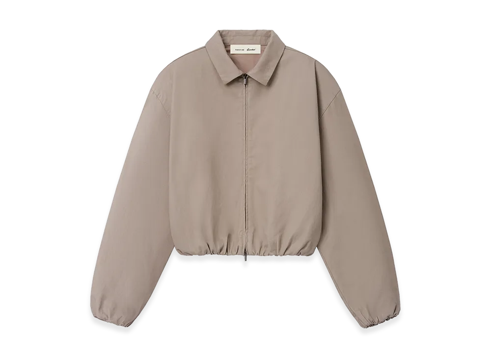 FEAR OF GOD ESSENTIALS Women's Full Zip Work Jacket "Seal"