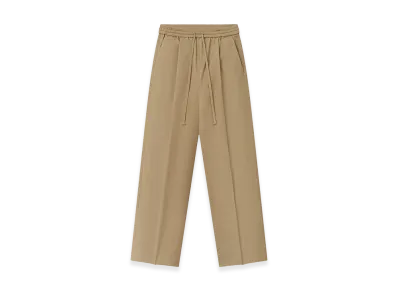 FEAR OF GOD ESSENTIALS Women's Cotton Twill Pleat Front Drawstring Pant "Dune"