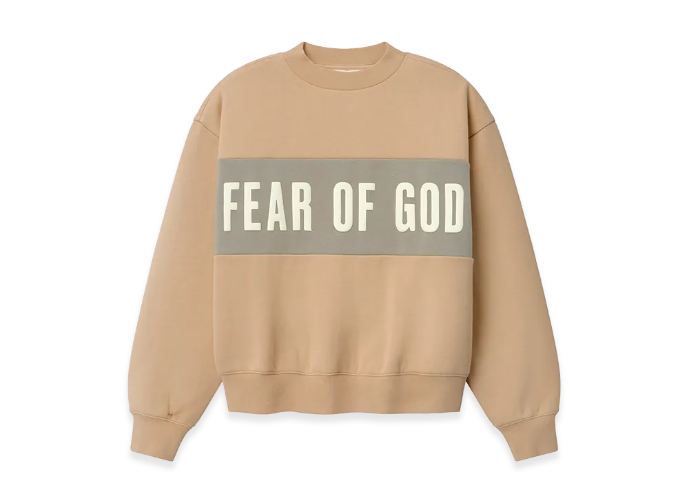 FEAR OF GOD ESSENTIALS Women's Paneled Classic Sweatshirt "Ginger"