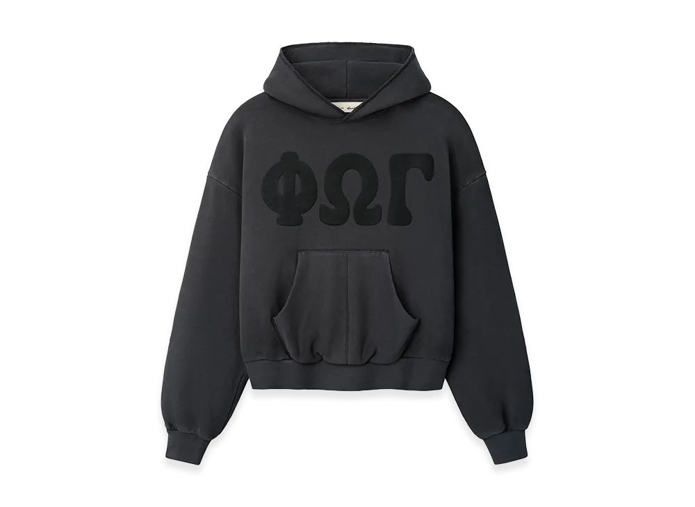 FEAR OF GOD ESSENTIALS Women's 90s Fleece Hoodie Classic Fit "Washed Iron Grey"