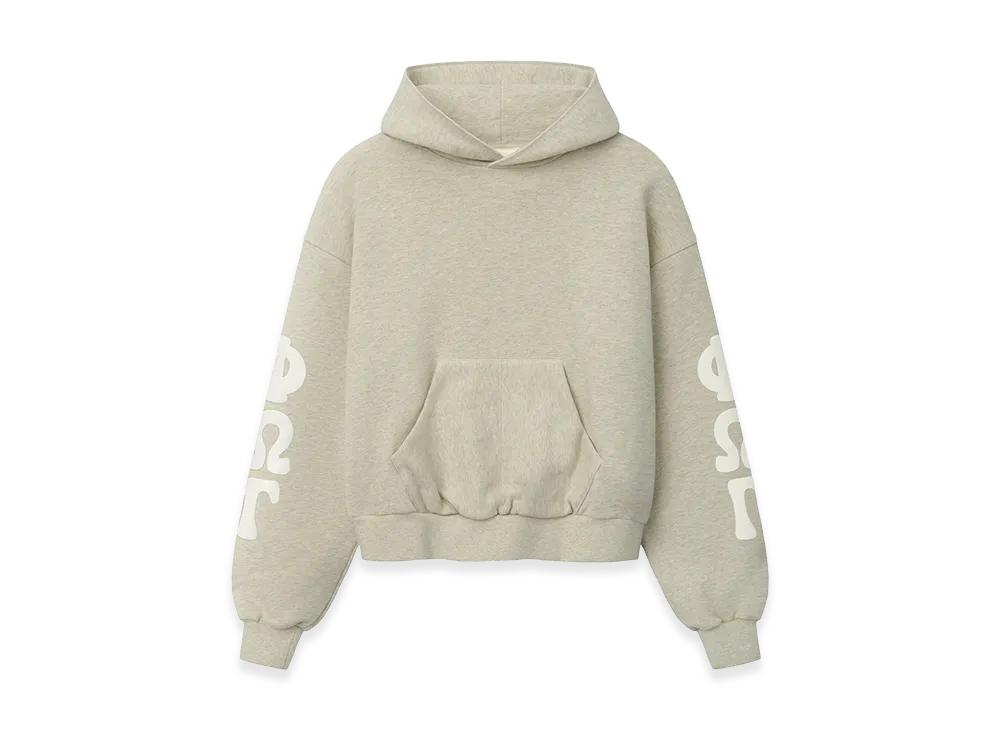 FEAR OF GOD ESSENTIALS Women's 90s Fleece Hoodie Classic Fit "Washed Vanilla Heather"