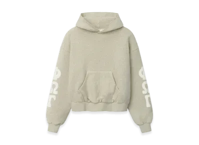FEAR OF GOD ESSENTIALS Women's 90s Fleece Hoodie Classic Fit "Washed Vanilla Heather"