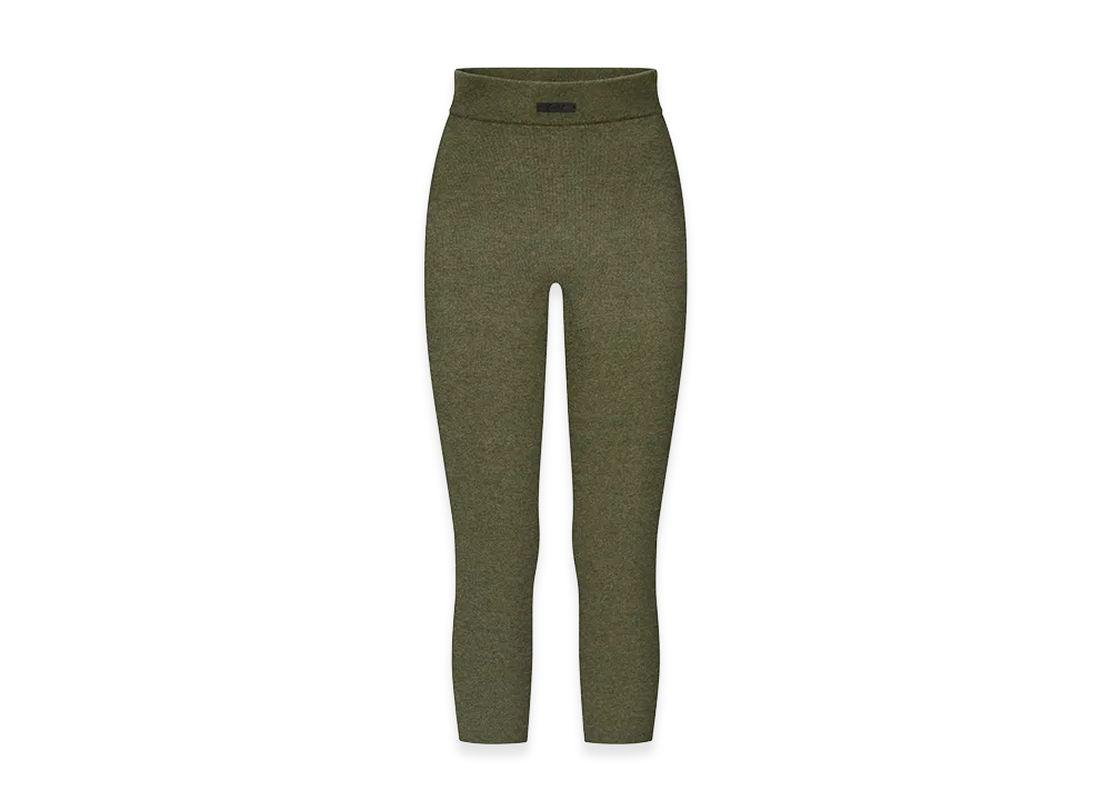 FEAR OF GOD ESSENTIALS Women's Rib Knit Capri "Moss"