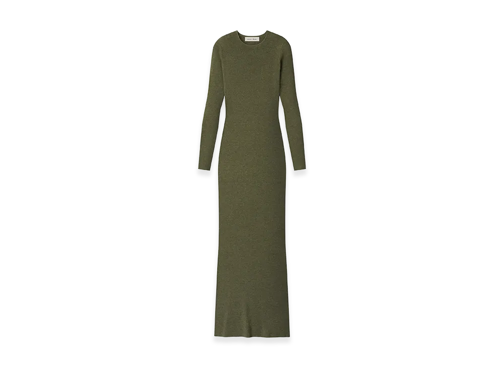 FEAR OF GOD ESSENTIALS Women's Rib Knit Dress "Moss"