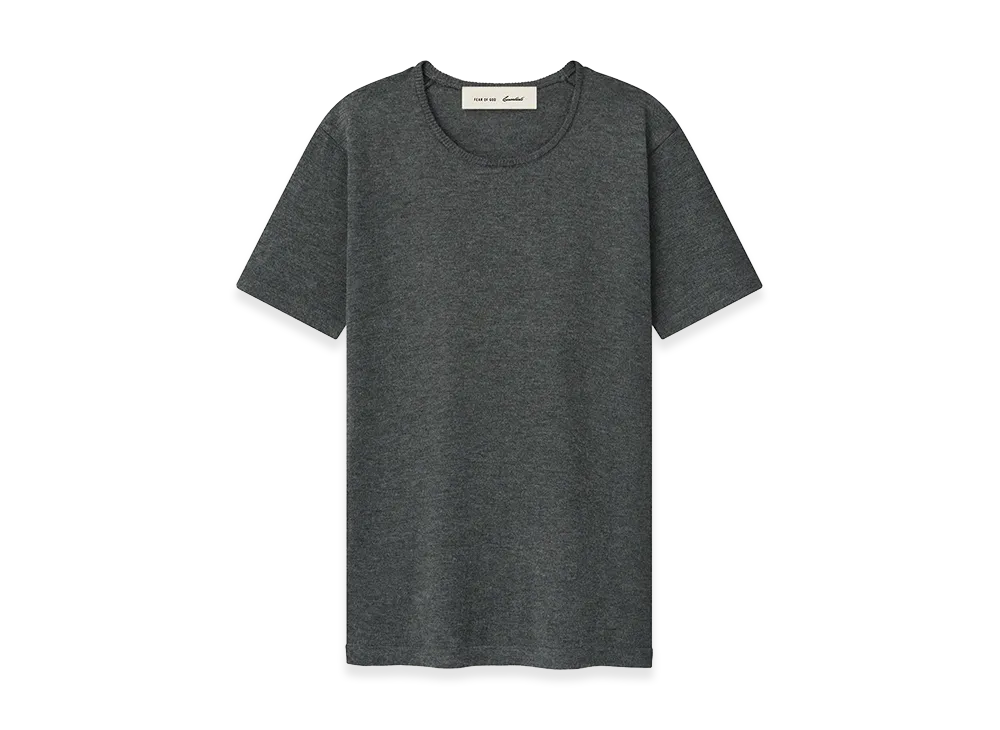 FEAR OF GOD ESSENTIALS Women's Soft Knit Slim Classic Tee "Iron Grey"