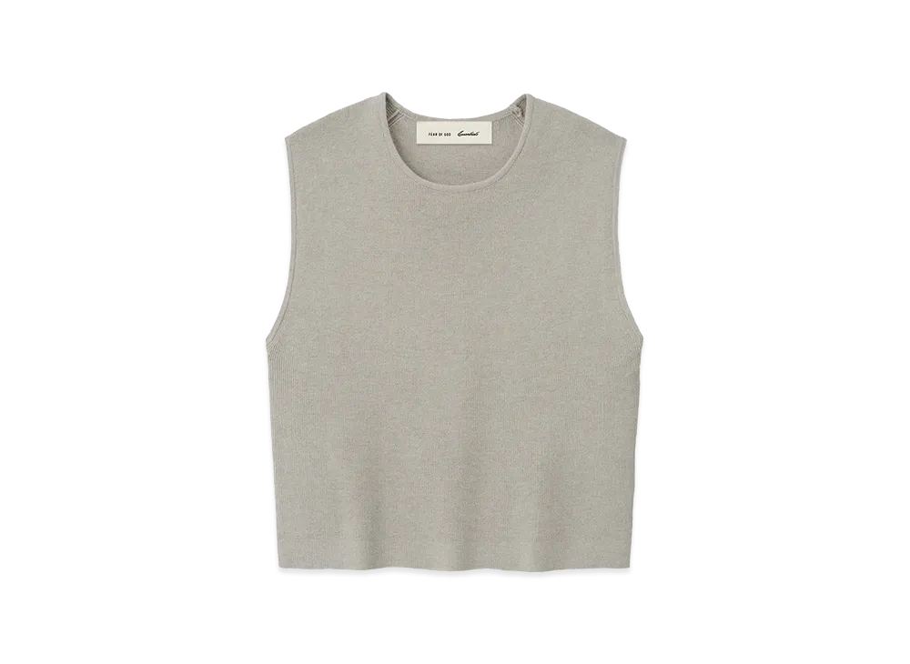 FEAR OF GOD ESSENTIALS Women's Rib Knit Crop Top "Seal"