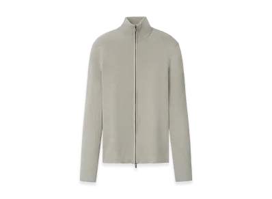 FEAR OF GOD ESSENTIALS Women's Rib Knit Zip Up Jacket "Seal"