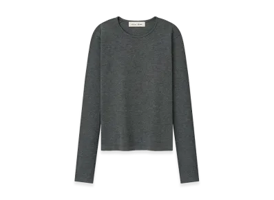 FEAR OF GOD ESSENTIALS Women's Soft Knit Slim Longsleeve "Iron Grey"