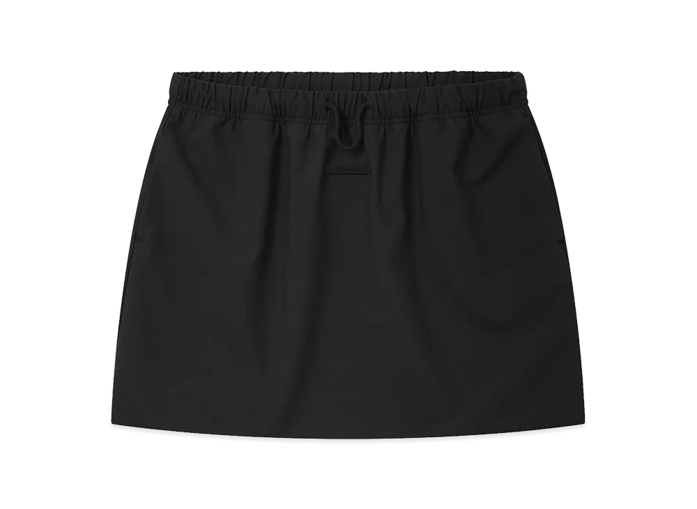 FEAR OF GOD ESSENTIALS Women's Silk Blend Micro Skirt "Vintage Black"