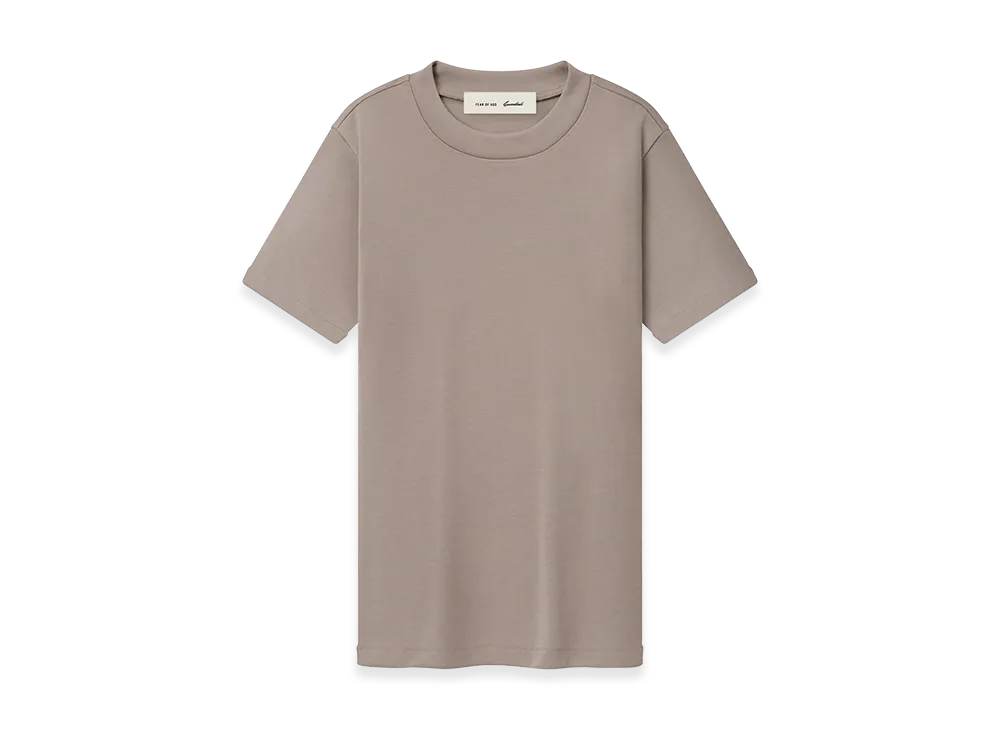 FEAR OF GOD ESSENTIALS Women's Soft Rib Fitted T-Shirt "Seal"