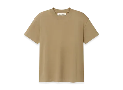 FEAR OF GOD ESSENTIALS Women's Tri-BlendClassic Fit Tee "Dune"