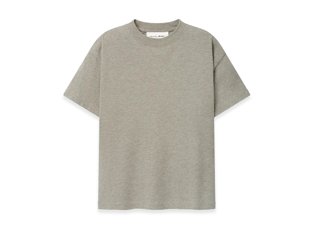 FEAR OF GOD ESSENTIALS Kids Tri-Blend Essential Tee "Seal Heather"
