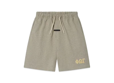 FEAR OF GOD ESSENTIALS Kids 90s Jersey Sweatshort "Seal Heather"