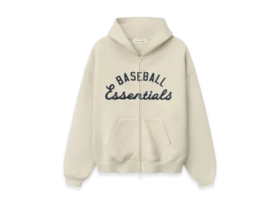 FEAR OF GOD ESSENTIALS MLB Full Zip Sport Hoodie "Oat"