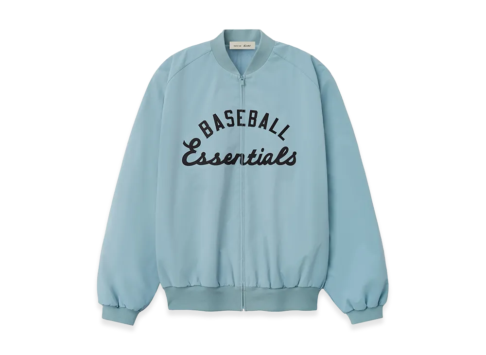 FEAR OF GOD ESSENTIALS MLB Full Zip Bomber "Stone Blue"