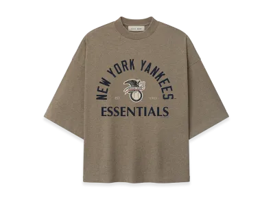 FEAR OF GOD ESSENTIALS Yankees American League Merch Tee "Homestead Heather"