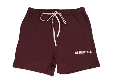 FEAR OF GOD Essentials Graphic Sweat Shorts "Burgundy"
