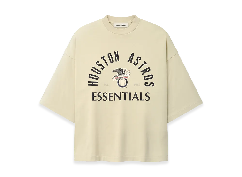 FEAR OF GOD ESSENTIALS Astros American League Merch Tee "Sandstone"