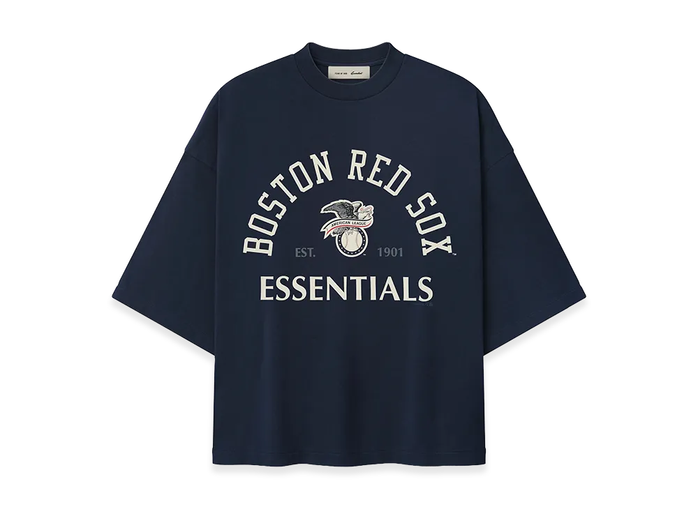 FEAR OF GOD ESSENTIALS Red Sox American League Merch Tee "Dark Sapphire"