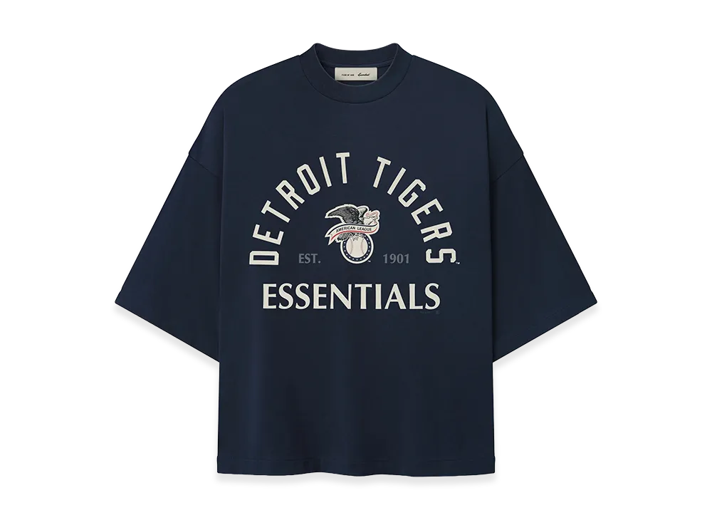 FEAR OF GOD ESSENTIALS Tigers American League Merch Tee "Dark Sapphire"