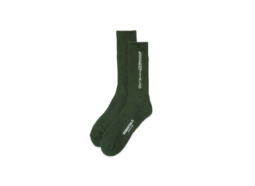 FEAR OF GOD Essentials Graphic Socks "Green"