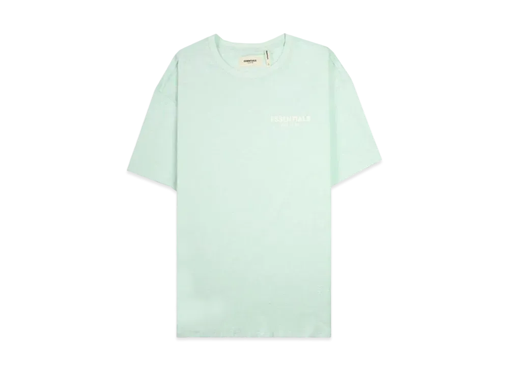 フィアオブゴッド エッセンシャルズ ボクシー ロゴ Tシャツ "ミント"