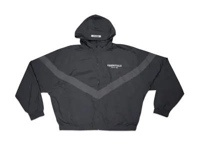 FEAR OF GOD ESSENTIALS Zip Anorak Windbreaker Jacket "Black"