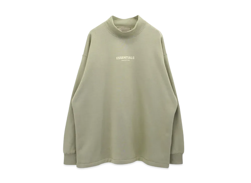 FEAR OF GOD ESSENTIALS LS MOCKNECK "Sea Foam"