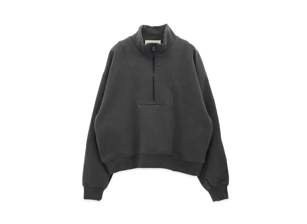 FEAR OF GOD ESSENTIALS 1/2 ZIP PO "Iron"