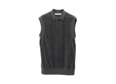 FEAR OF GOD ESSENTIALS SLEEVELESS POLO "Iron"