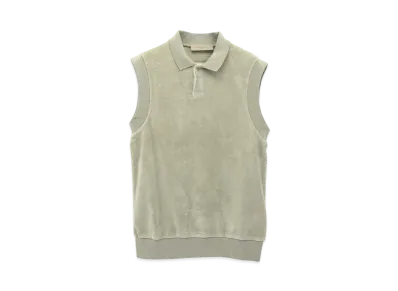FEAR OF GOD ESSENTIALS SLEEVELESS POLO "Sea Foam"