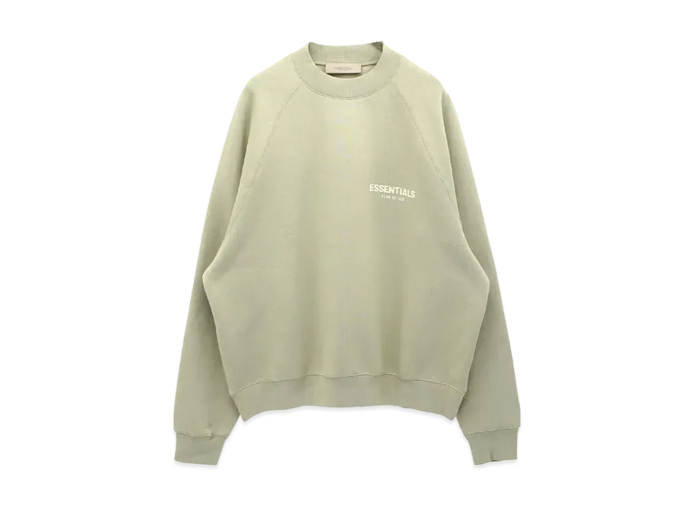 FEAR OF GOD ESSENTIALS LS CREWNECK "Sea Foam"