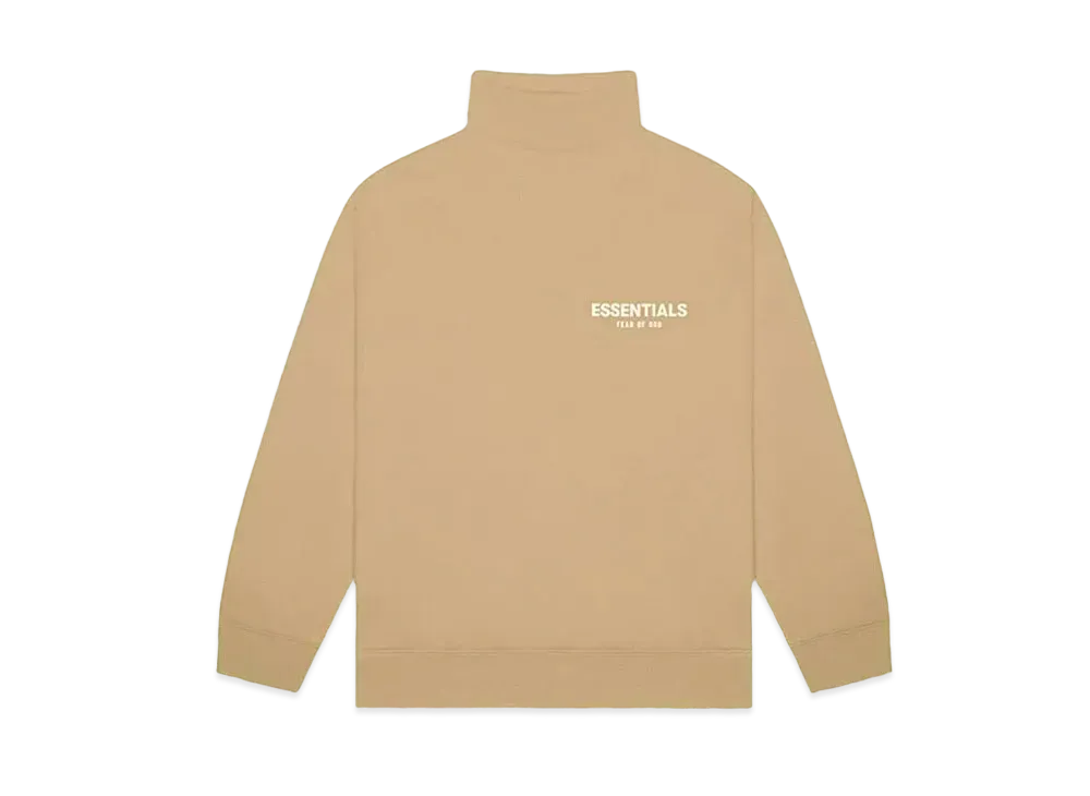 FEAR OF GOD ESSENTIALS Oak Mock Neck Sweatshirt "Oak"