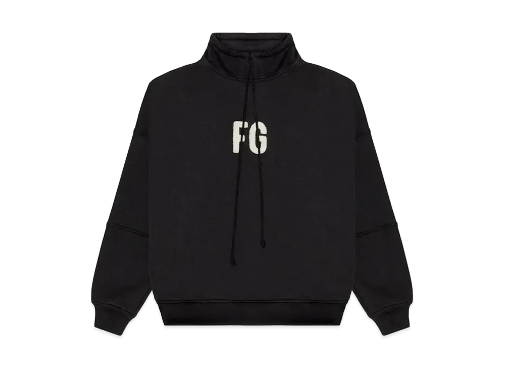 FEAR OF GOD Mock Neck FG Pullover Sweatshirt "Black"
