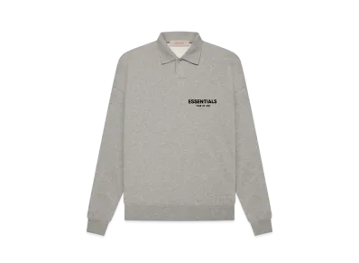 FEAR OF GOD ESSENTIALS LS Polo "Dark Oatmeal"