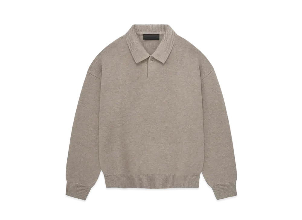 FEAR OF GOD ESSENTIALS Knit Polo "Core Heather"