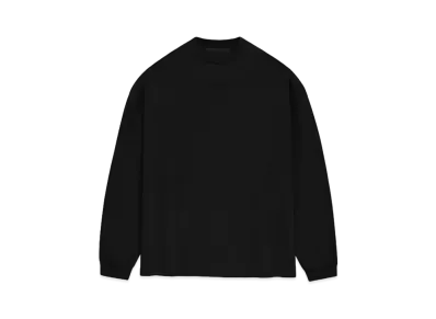FEAR OF GOD ESSENTIALS LS Tee "Jet Black"
