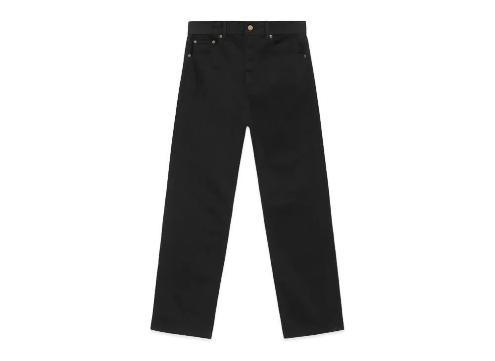 FEAR OF GOD ESSENTIALS 5 Pocket Jean "Jet Black"