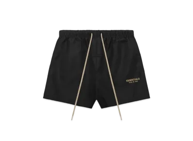 FEAR OF GOD ESSENTIALS Running Short "Jet Black"