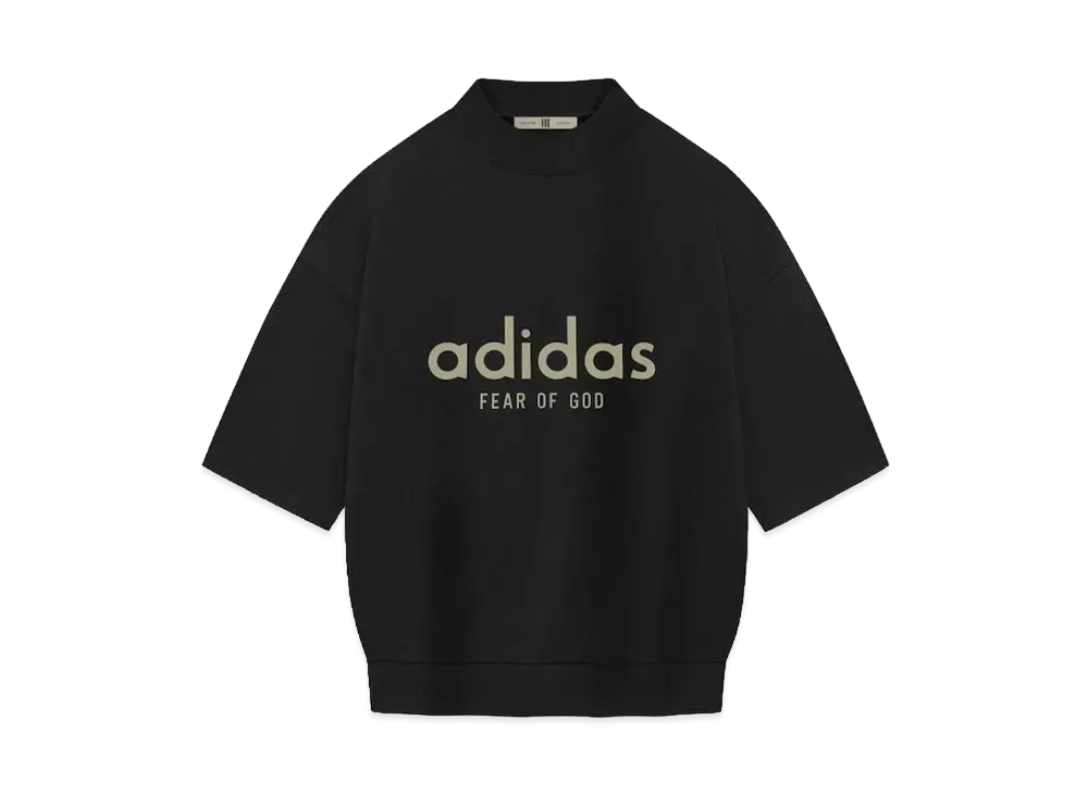 FEAR OF GOD x adidas FEAR OF GOD Athletics Heavy Jersey 3/4 Mock Tee "Black"
