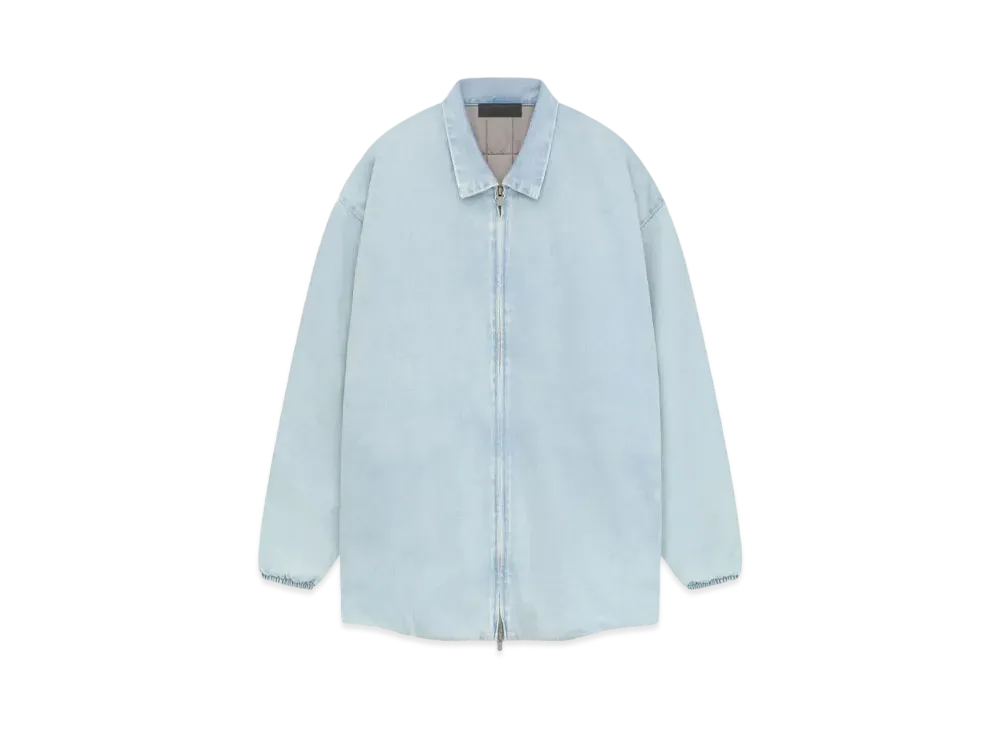 FEAR OF GOD ESSENTIALS Filled Shirt Jacket "Light Wash Denim"