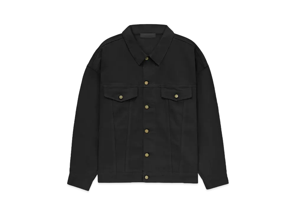 FEAR OF GOD ESSENTIALS Denim Jacket "Jet Black"