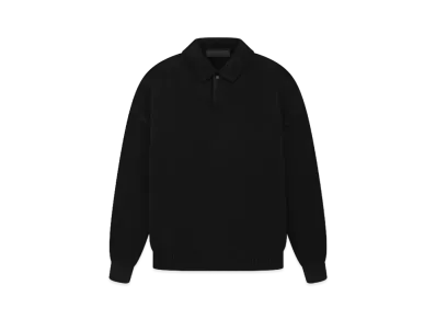 FEAR OF GOD ESSENTIALS Knit Polo "Black"
