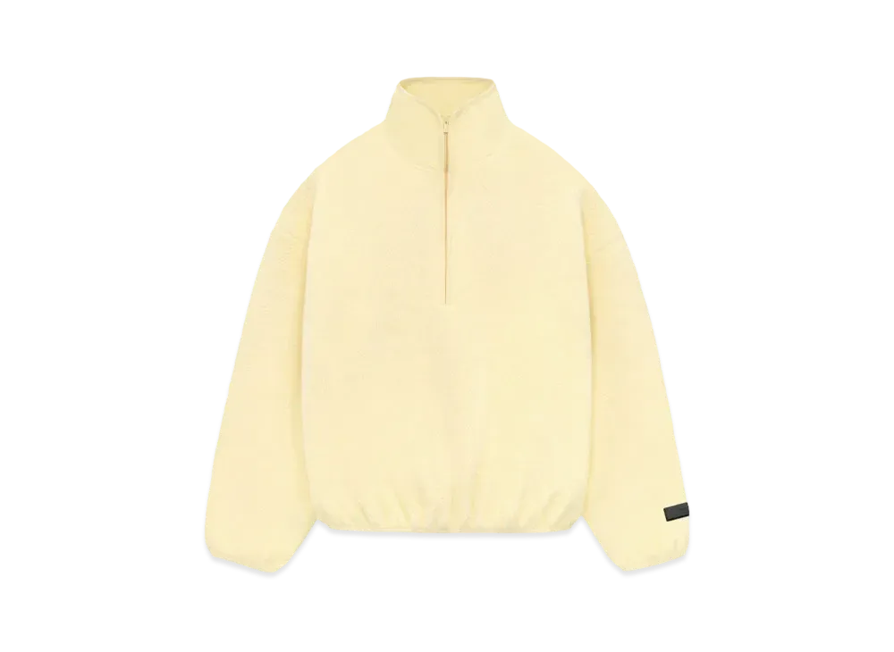FEAR OF GOD ESSENTIALS Polar Fleece Halfzip Mockneck "Garden Yellow"