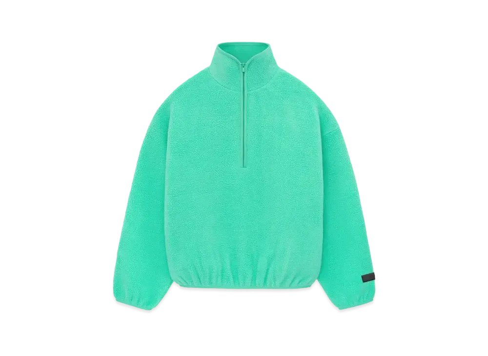 FEAR OF GOD ESSENTIALS Polar Fleece Halfzip Mockneck "Mint Leaf"