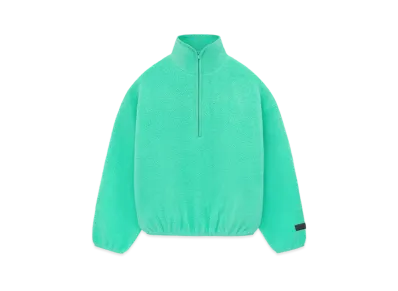 FEAR OF GOD ESSENTIALS Polar Fleece Halfzip Mockneck "Mint Leaf"