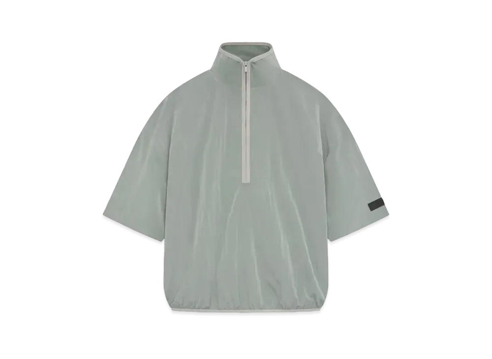 FEAR OF GOD ESSENTIALS Halfzip Mockneck Shirt "Seal"