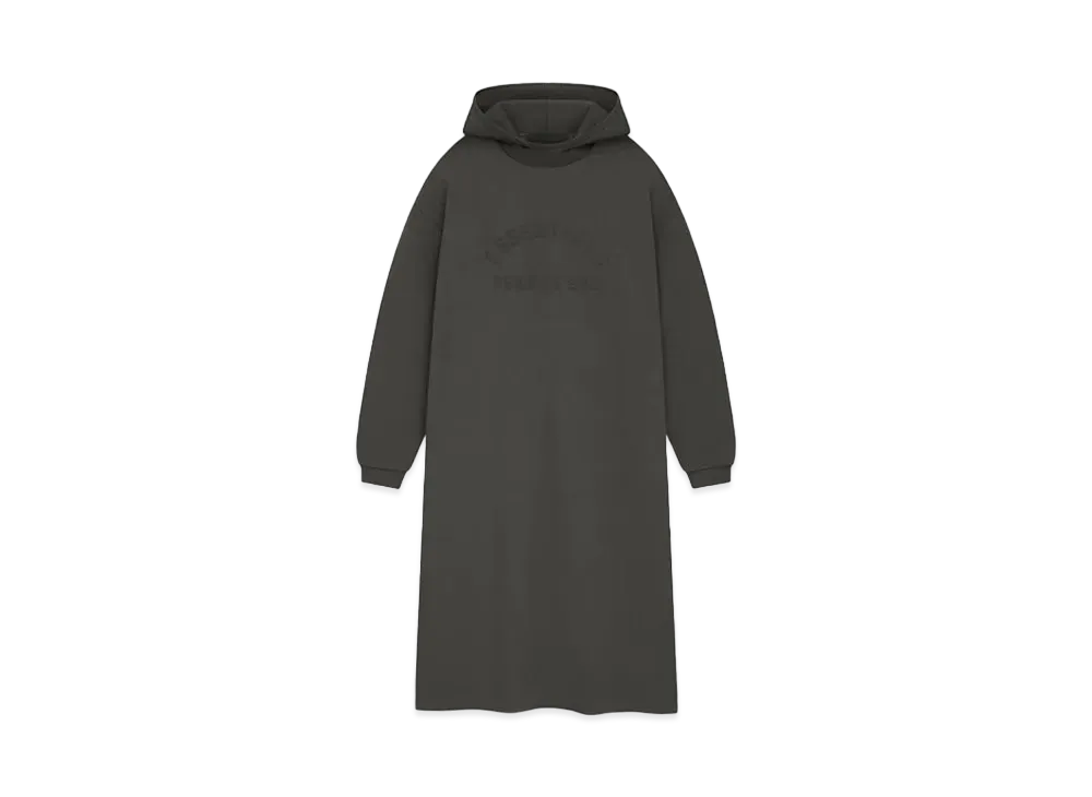 FEAR OF GOD ESSENTIALS Women's Nylon Fleece Hooded Dress "Ink"