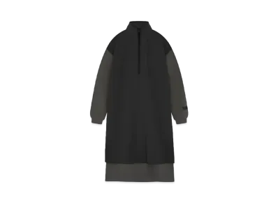 FEAR OF GOD ESSENTIALS Women's Nylon Fleece Mockneck Sweater Dress "Ink/ Jet Black"
