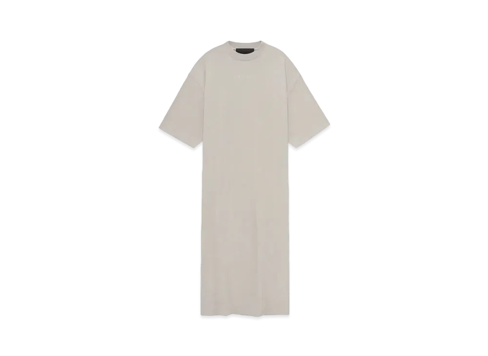 FEAR OF GOD ESSENTIALS Women's 3/4 Sleeve Dress "Silver Cloud"
